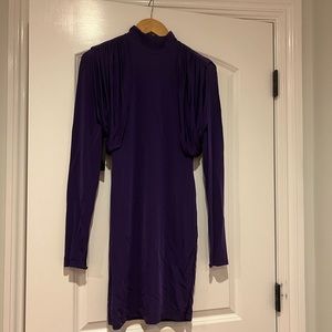 Purple Tight Midi Dress